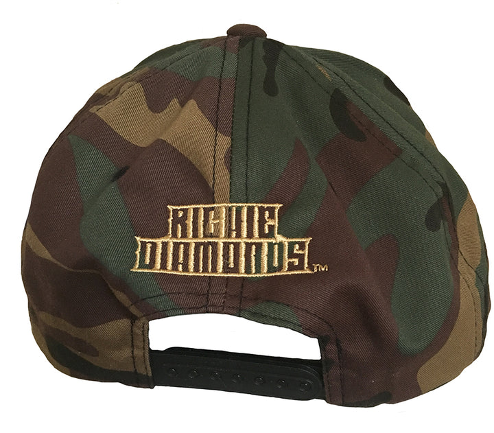 Richie Diamonds™ Flat Bill Woodland Camo Snapback