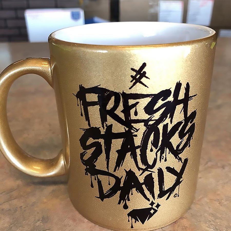 Richie Diamonds™ Fresh Stacks Daily Gold Coffee Mug