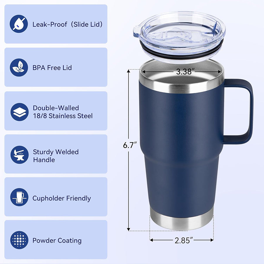 Velvet Bulldog™ 20oz Tumbler Mug Raised Ink Logo