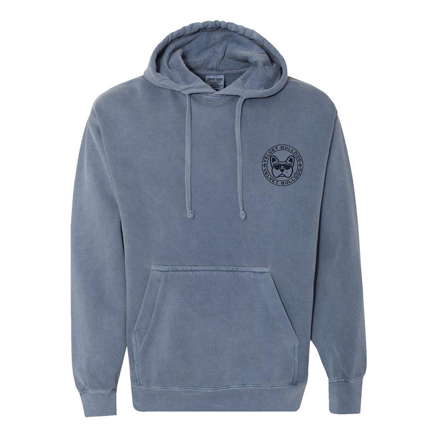 Velvet Bulldog Circle Logo Hoodie Sweatshirt