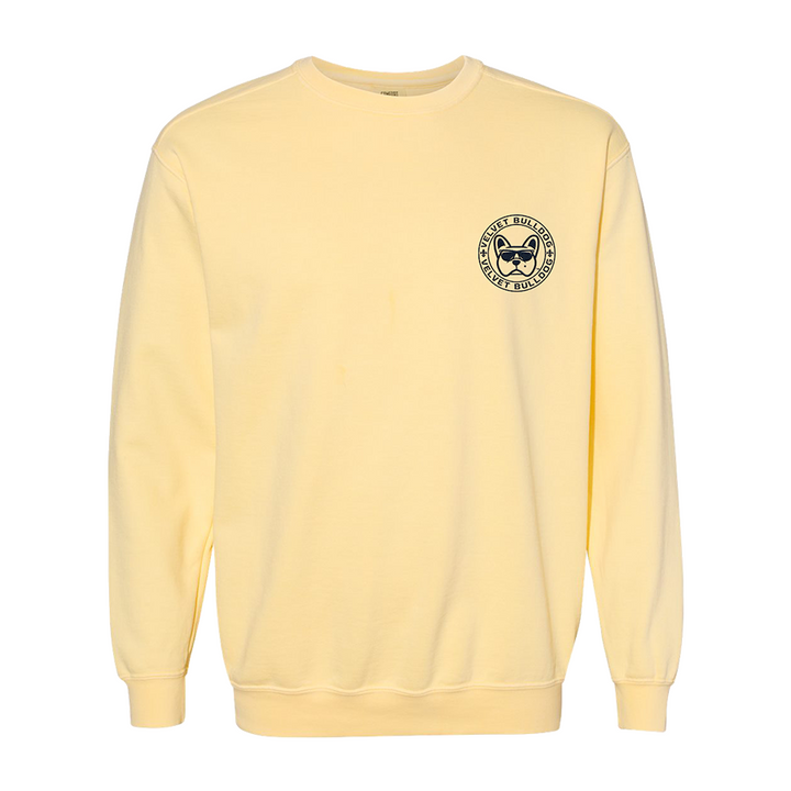 Velvet Bulldog Circle Logo Crewneck Sweatshirt