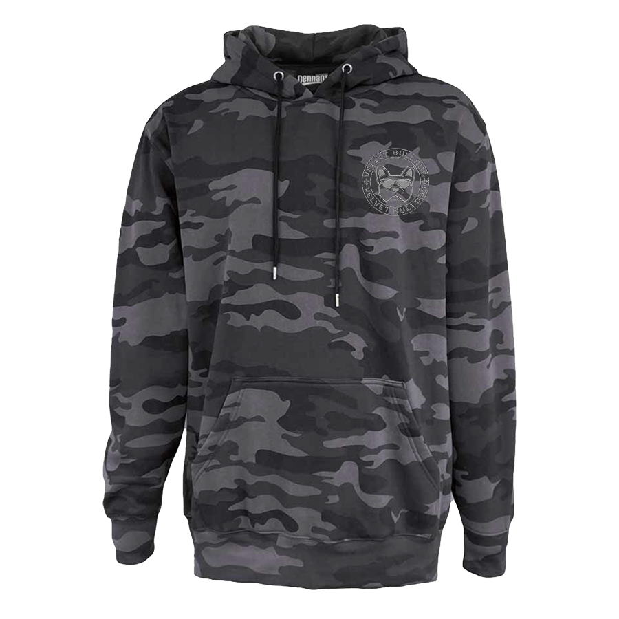 Velvet Bulldog Grey Camo Hoodie Sweatshirt