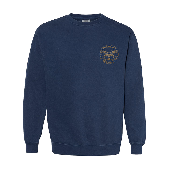 Velvet Bulldog Circle Logo Crewneck Sweatshirt