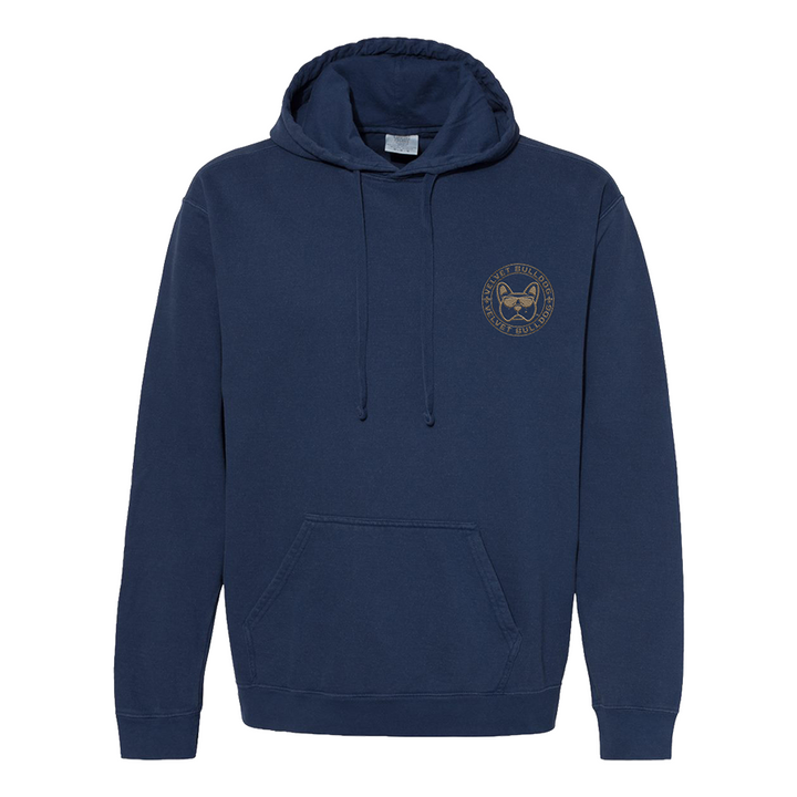 Velvet Bulldog Circle Logo Hoodie Sweatshirt