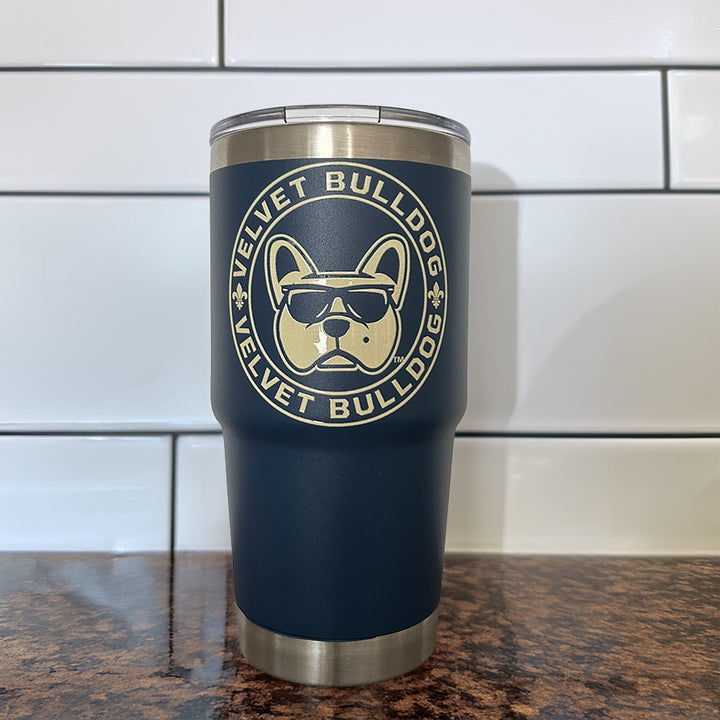 Velvet Bulldog™ 20oz Tumbler Mug Raised Ink Logo