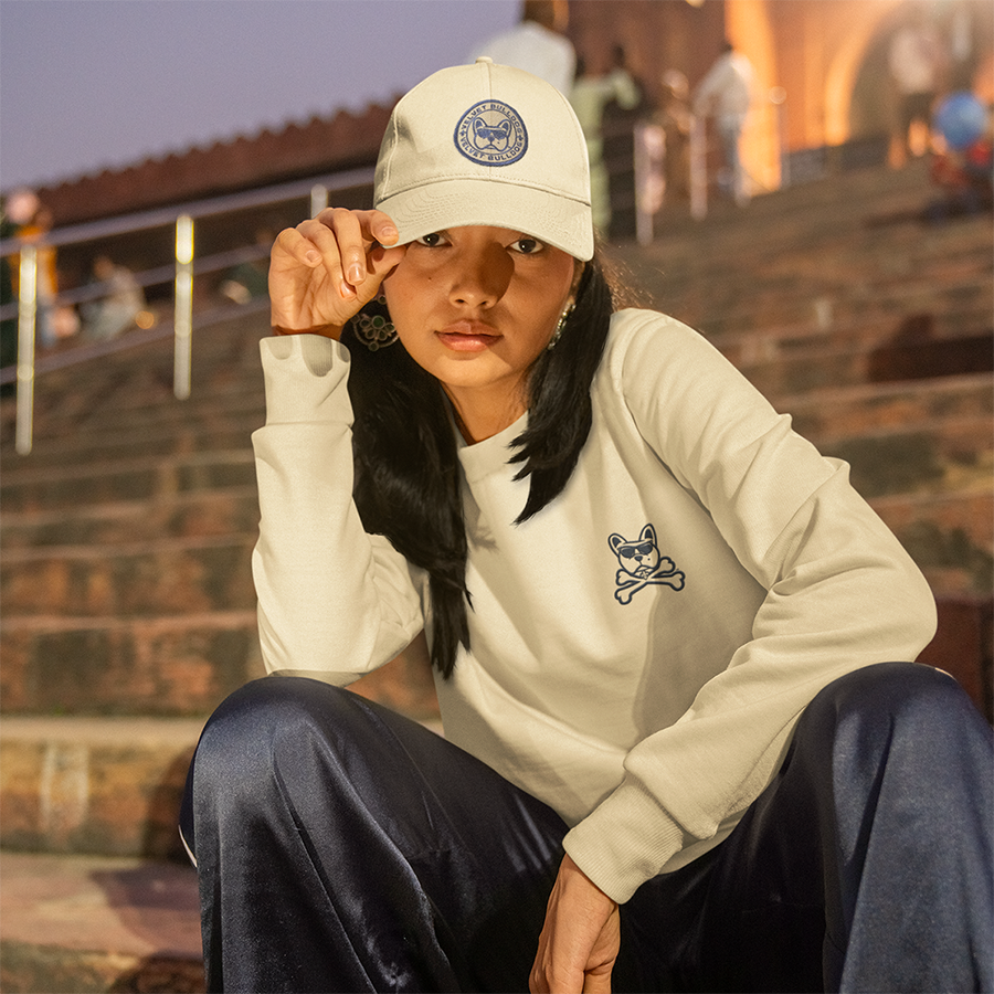 Velvet Bulldog Bones Logo Crewneck Sweatshirt