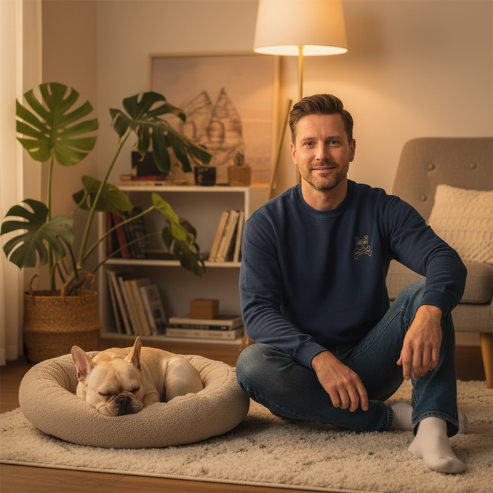 Velvet Bulldog Bones Logo Crewneck Sweatshirt