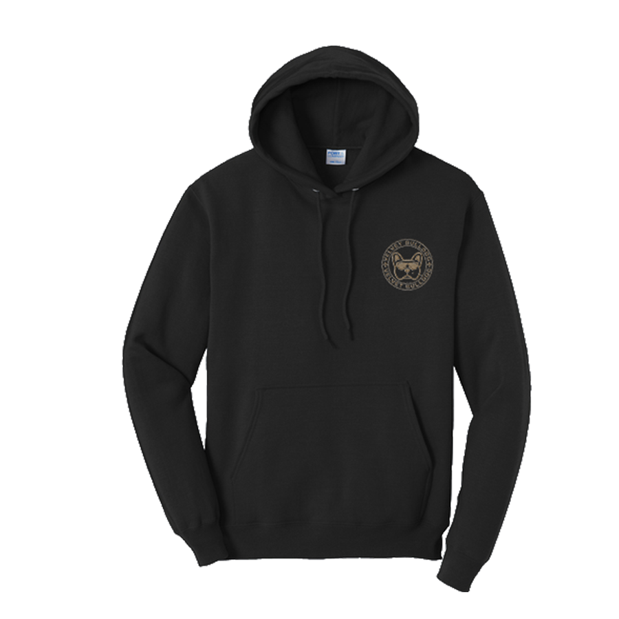 Velvet Bulldog Circle Logo Hoodie Sweatshirt