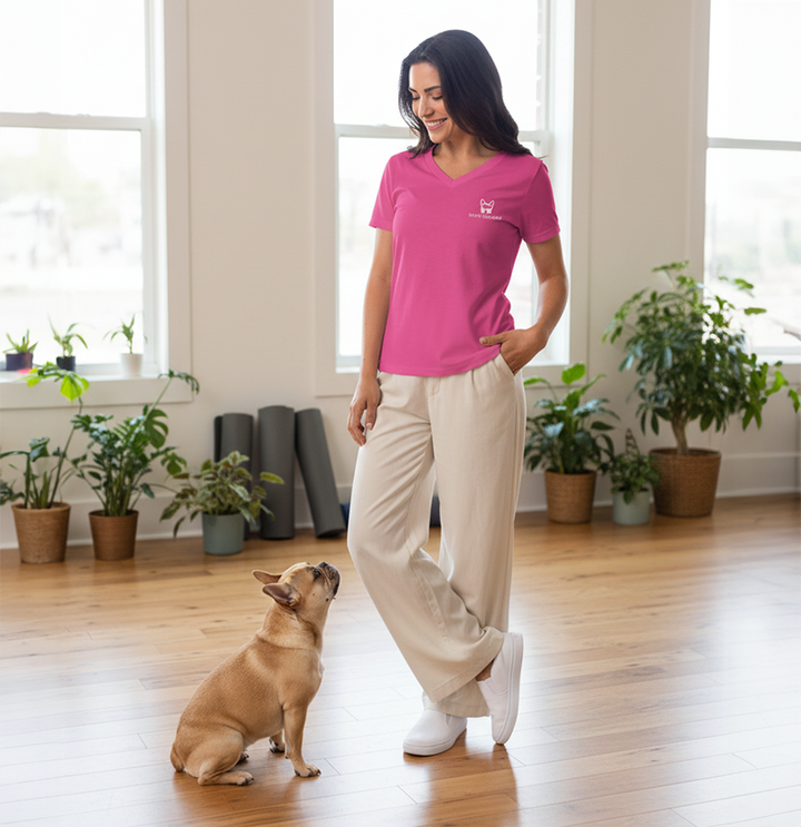 Velvet Bulldog™ Women’s relaxed v-neck t-shirt