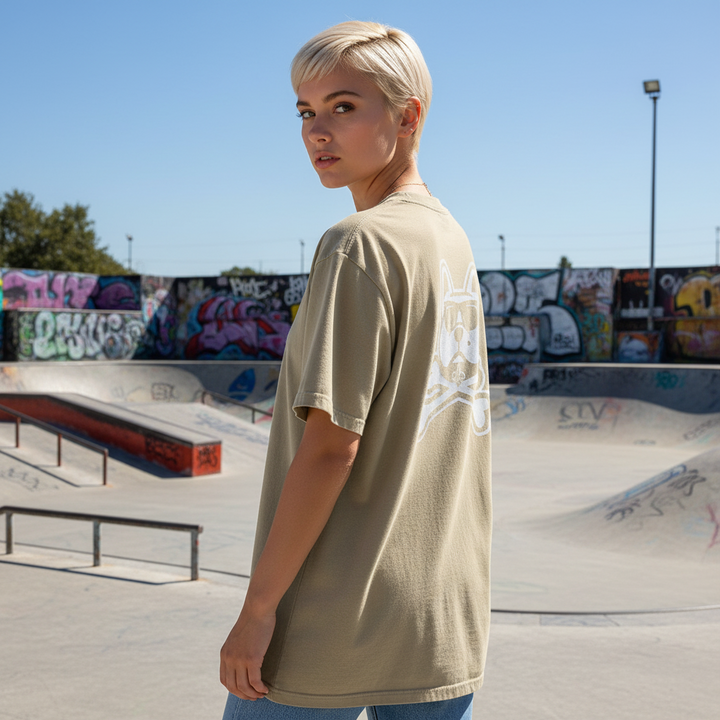 Velvet Bulldog Unisex Oversized faded t-shirt